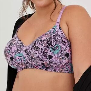 TORRID Wire Free Mermaid Tattoo Print Bra